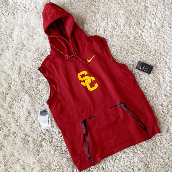 usc sleeveless hoodie